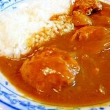 チーズ入りミニバーグカレー（圧力鍋）